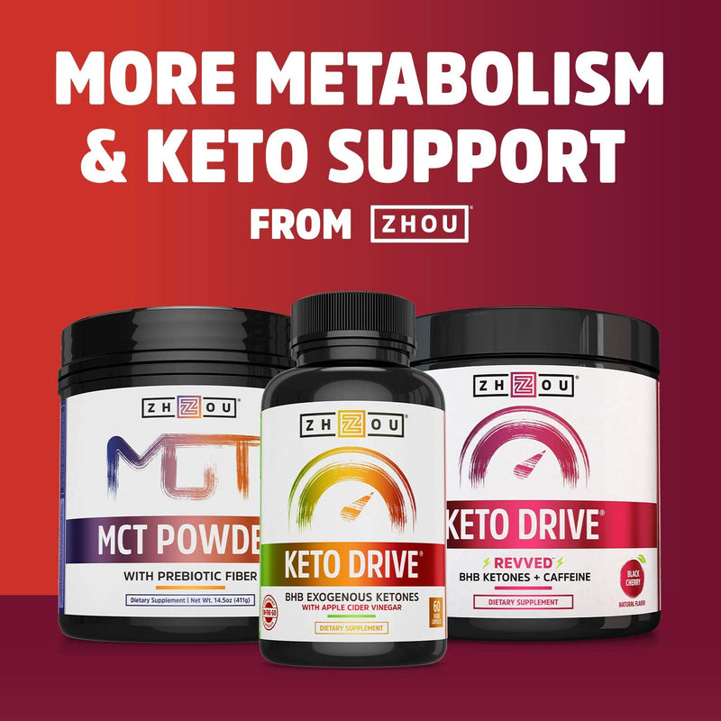 Zhou Nutrition Berberine with Oregon Grape for Healthy Fat Metabolism & Ketone Synthesis, 60Count - NewNest Australia