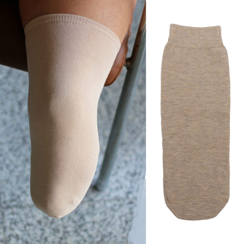 Amputee Sock, 5Pcs Soft Breathable High Elastic Cotton Below Knee BK Stump Shrinker Limb Compression Amputee Care Provide Warmth and Protection to Prosthetic Limb Portable Fine Knitting Stump(L) S L - NewNest Australia
