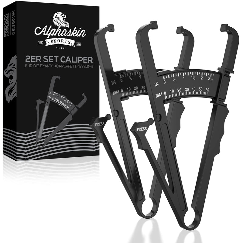 ALPHASKIN® Premium Caliper Body Fat Tongs - Improved Concept 2020 I Body Fat Tongs Set of 2 I Body Fat Measuring Device I Measure Body Fat I Fat Measuring Tongs I Body Fat Caliper I Fat Tongs - NewNest Australia