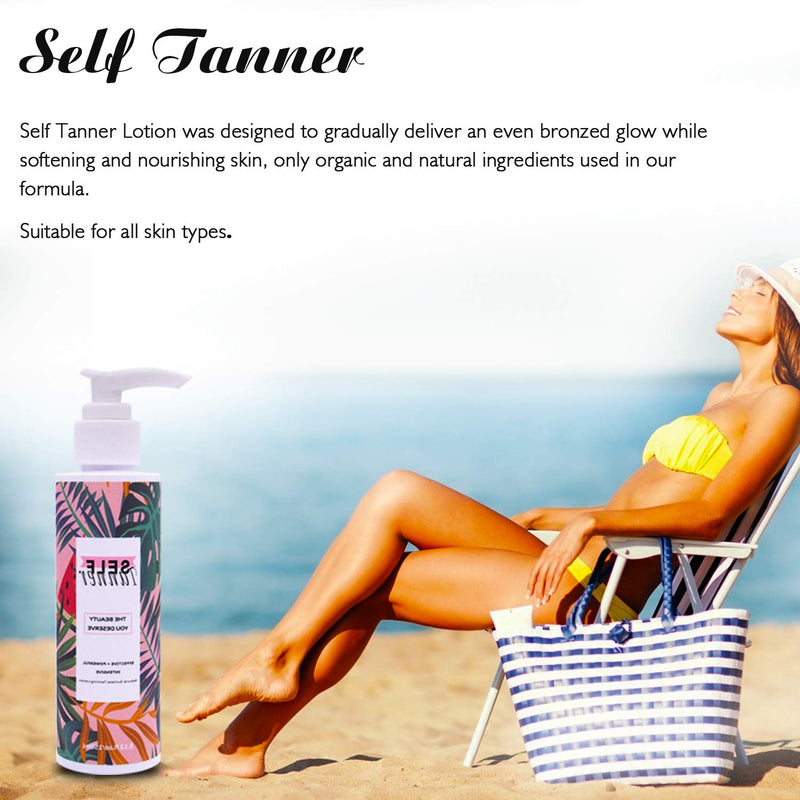 SHEEYOON Self Tanner, Sunless Tanning Lotion, Natural, Long-Lasting, Steak Free, Instant Body Self Tanning Lotion Develops Bronzed Glow for All Skin Types (Milk) Milk - NewNest Australia