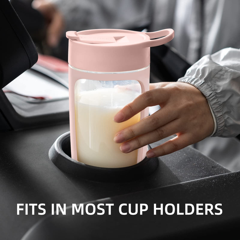 EQURA Electric Shaker Protein Shaker, 650ML USB Rechargeable Protein Shake Mixer, Tritan Electric Protein Shaker, BPA-Free (Pink) Pink - NewNest Australia