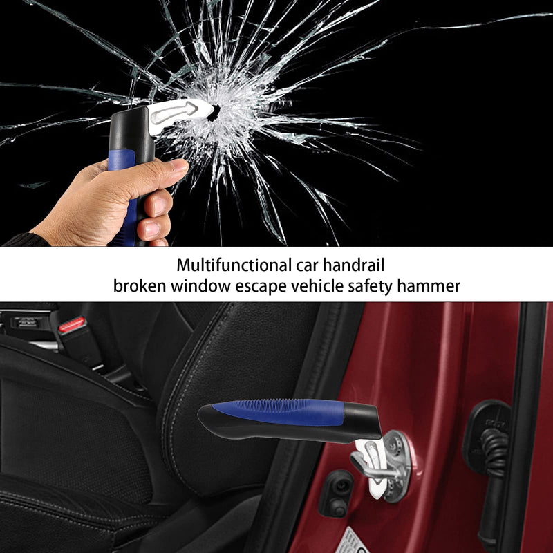 2 in 1 Car Handle Mobility Aid, Car Door Handle for Disabled, Vehicle Assistant Support Handle, Elderly Car Door Latch Assist Grab Bar, Portable Car Grab Handle, Glass Breaker - NewNest Australia