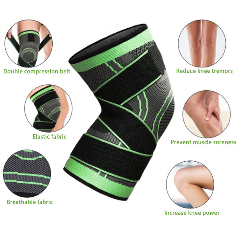 Dkddsss 2 Pieces Knee Support, Knee Support Men Women Knee Brace With Adjustable Straps, Medical Knee Pads For Knee Pain, Running, Meniscus Tear, Arthritis, L - NewNest Australia