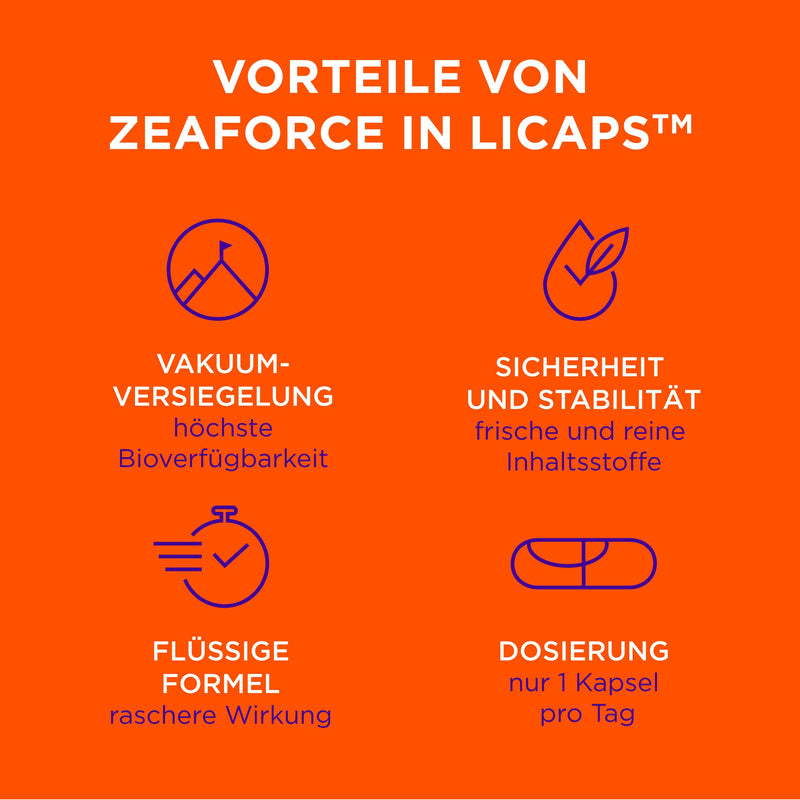 ZeaForce – perfect vision with just 1 capsule/day. Concentrated composition. Diverse effect. Liquid formula for faster action. Laboratory tested (1 pack) 1 pack - NewNest Australia