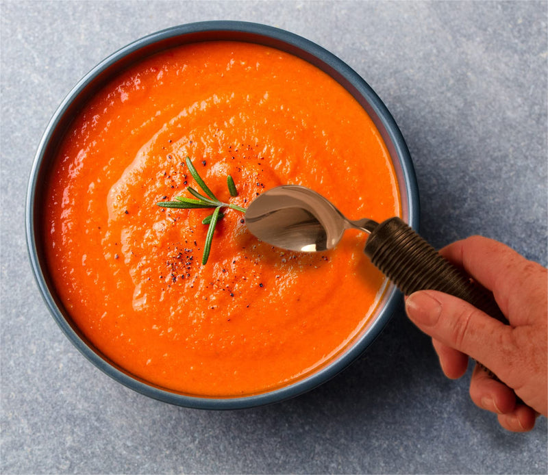 Aidapt Bendable Angled Spoon. Soft Grip Eating Aid that can be Bent to any Angle to help Reduce Wrist Stress from Twisting. Ideal for those with Arthritis, Limited Grip, Arm Movement or Tremors Single - NewNest Australia