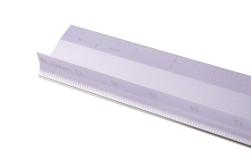 Cricut Metal Ruler - Safety Cutting Ruler for Use with Rotary Cutters, Cricut TrueControl knife, Xacto knife - Great For Quilting, Scrapbooking, Crafting and Paper Cutting - 18", [Lilac] - NewNest Australia