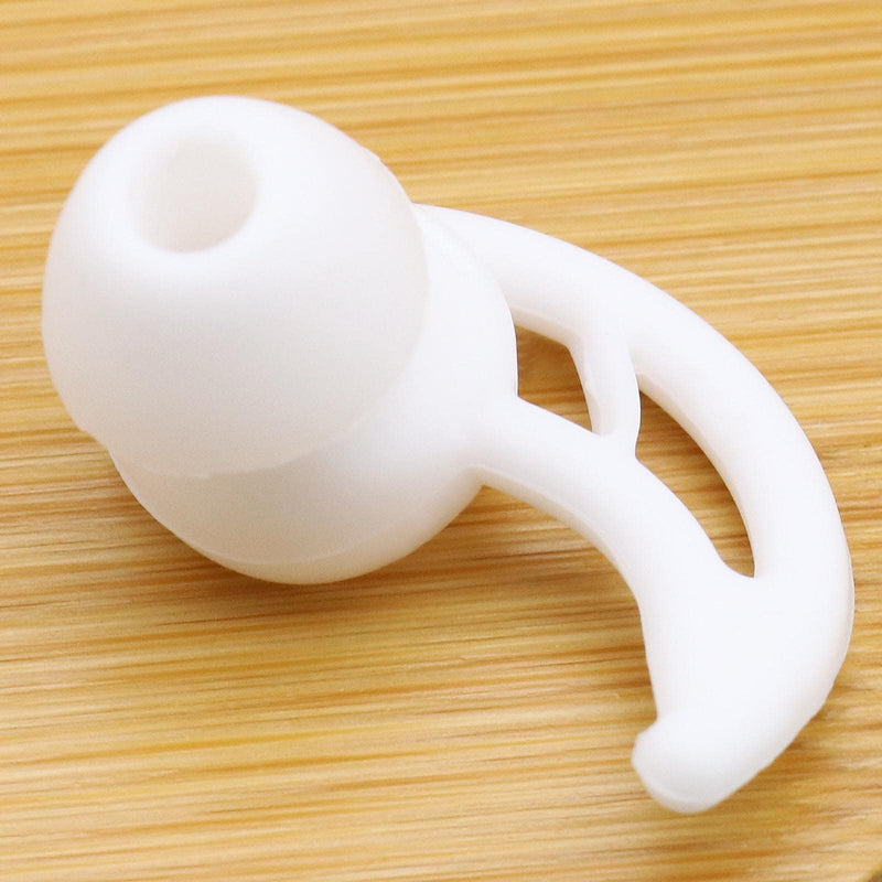2 Pairs Earplugs Cover Replacement Silicone Soft Ear Hooks Ear Loops In-Ear Earplugs With Wings Non-Slip Compatible With Sony Wf-1000Xm3/Wi-1000X Headphones White - NewNest Australia