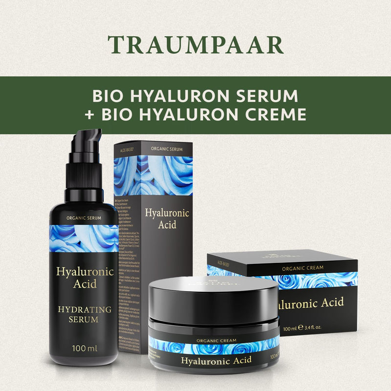 Organic Hyaluronic Serum High Dose 100Ml - Hyaluronic Acid Serum Face - Vegan - Facial Care For Men And Women - Anti Aging Hyaluronic Acid Facial Serum With Aloe Vera - Made In Germany - Satin Naturel - NewNest Australia