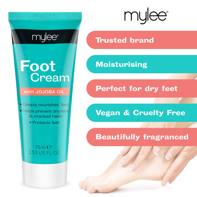 Mylee Foot Mask Cream 75ml – Keeps Feet Baby Soft and Smooth, Softening & Moisturising, Prevents Dry Rough Skin – Vegan and Cruelty Free – Tropical Mango Fragrance - NewNest Australia