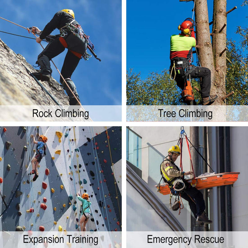 NewDoar Foot Ascender Loop for Climbing Tree Arborist Black red - NewNest Australia
