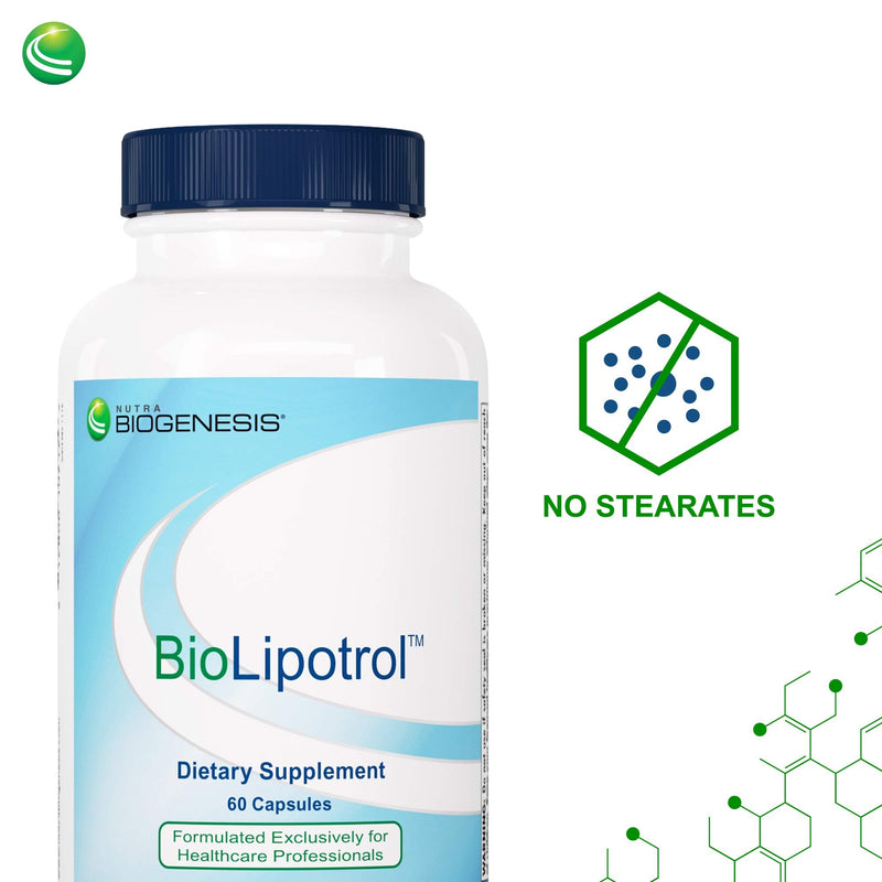 Nutra BioGenesis - BioLipotrol - Niacin and CoQ10 to Help Support Heart Health and Cholesterol Already Within Normal Range - Gluten Free, Vegan, Non-GMO - 60 Capsules - NewNest Australia