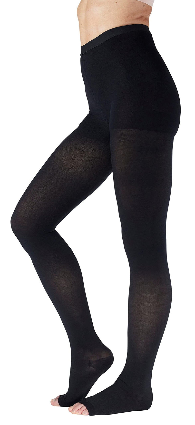 Absolute Support - Opaque Compression Stockings Pantyhose Women 20-30mmHg for Circulation - Firm Graduated Support Hose for Ladies - High Waist Tights - Black, Small - NewNest Australia