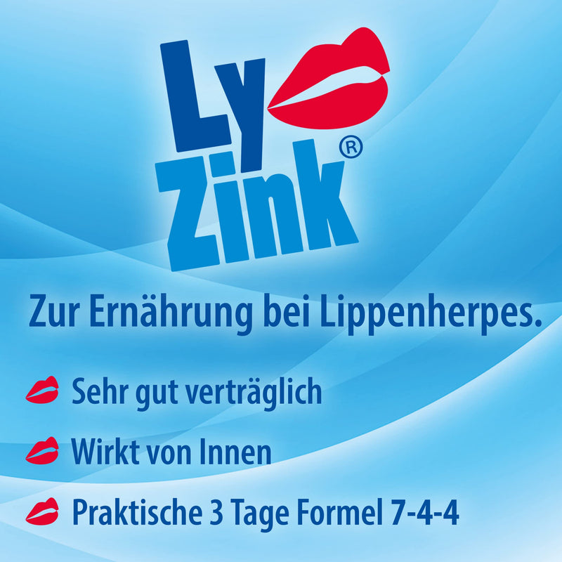 LY ZINK, for nutrition for herpes, lysine + zinc, for long-lasting healthy lips, 15 capsules 15 pieces (pack of 1) - NewNest Australia