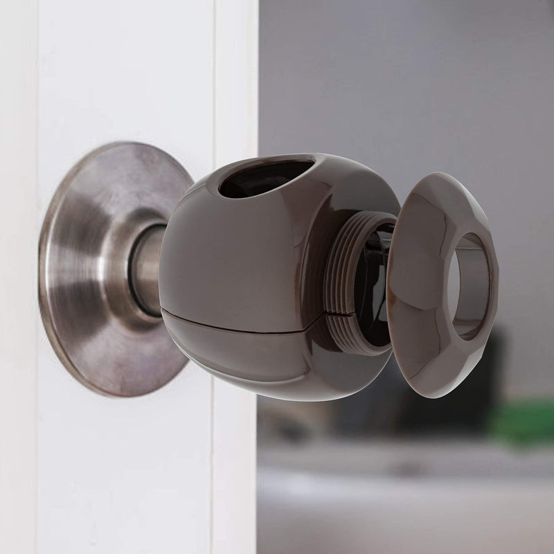 Bronze - Door knob Baby Safety Cover - 5 Pack - Deter Little Kids from Opening Doors with A Child Proof Door Handle Lock - Diddle - NewNest Australia