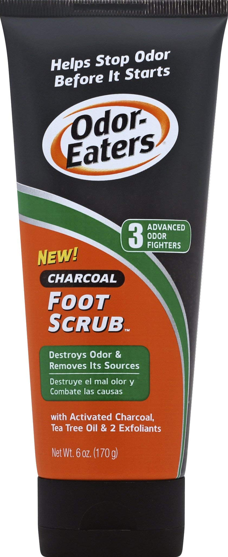 Odor-Eaters Odor Eaters Foot Scrub, Charcoal, 6 Ounce - NewNest Australia