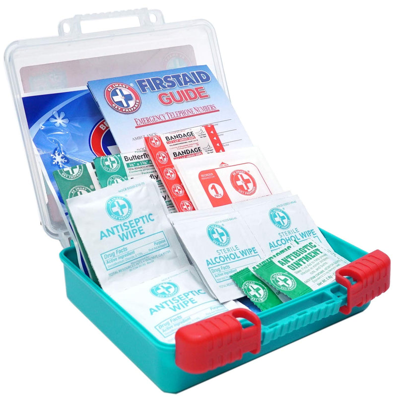 Be Smart Get Prepared 85 Piece First Aid Kit In Durable Plastic Case, Compact, 0.69 Pound - NewNest Australia