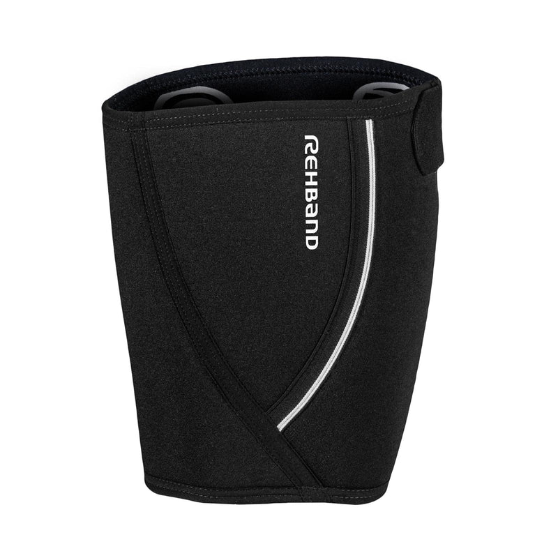 Rehband Thigh Support With Velcro Fastening Xs-Xxl, Thigh Support 5 Mm Neoprene, 1 X Bandage Thigh Muscle Fiber Tear & Strain, Thigh Compression, Colour: Black, Size: M - NewNest Australia