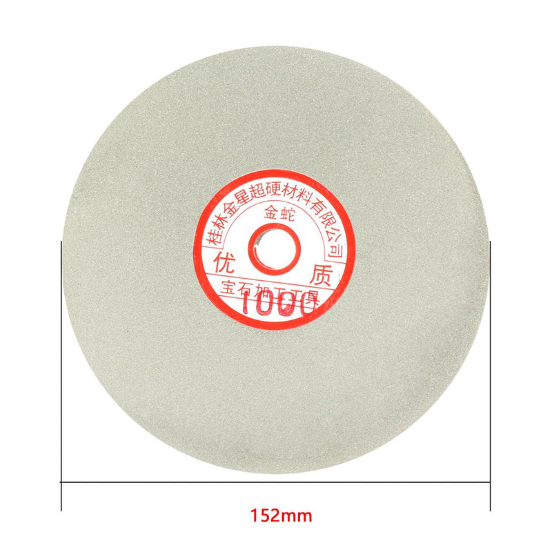 uxcell 6-inch Grit 1000 Diamond Coated Flat Lap Wheel Grinding Sanding Polishing Disc - NewNest Australia