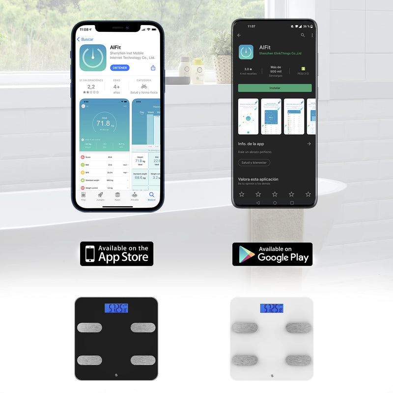 Wottocare Digital Scales Imc Analisie 18 Measurements Weight Body Fat Muscles Intelligent Bluetooth Scales App Ai Fit Bathroom Scales Pro Display Memory 9 Users - NewNest Australia