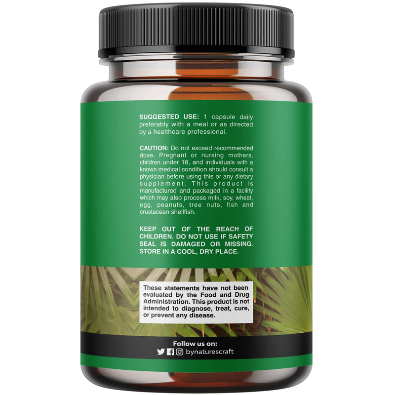 Saw Palmetto Capsules for Hair Loss - Saw Palmetto for Women and Men Hair Vitamins for Faster Hair Growth and Healthy Hair Supplement - Saw Palmetto Prostate Supplement for Prostate Health - NewNest Australia