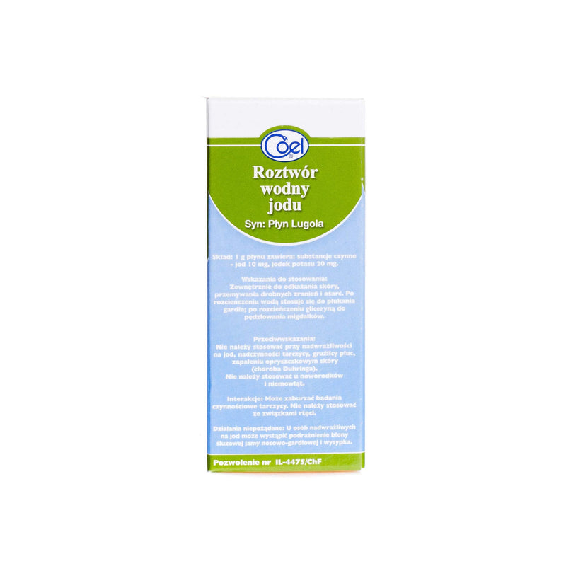 COEL Lugola's Iodine Liquid 40G. Plyn Lugola. Roztwor Wodny Jodu. - NewNest Australia