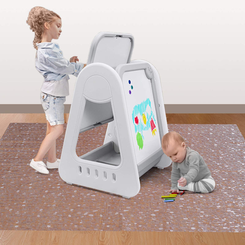 Plastic Splat Mat for Baby, Easy Cleaning Vinyl Floor Mat for Eating Messes, Waterproof High Chair Floor Protector Feeding Floor Cover by MatLeya 52 inch (Pack of 1) - NewNest Australia