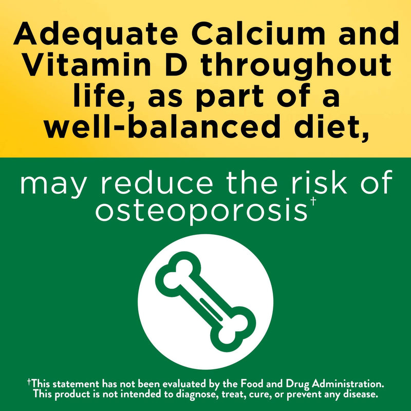 Nature Made Calcium 600 mg Tablets with Vitamin D3, 220 Count Value Size (Packaging May Vary) - NewNest Australia