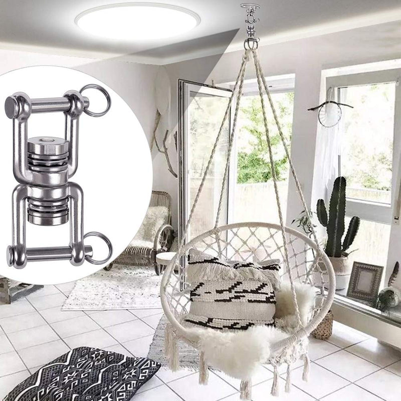 BeneLabel Swing Swivel with 2 Bearing, 360° Rotation, 770LB Capacity, Safest Rotational Device Hanging Accessory for Aerial Silks Dance, Web Tree Swing, Aerial Dance, Children's Swing, Yoga Swing Sets - NewNest Australia