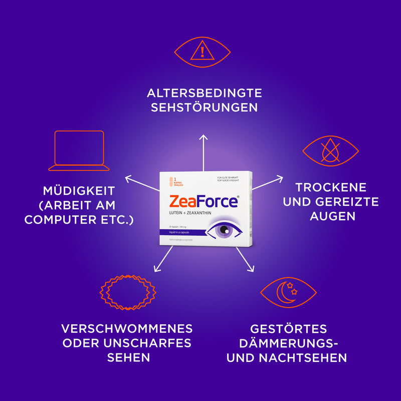 ZeaForce – perfect vision with just 1 capsule/day. Concentrated composition. Diverse effect. Liquid formula for faster action. Laboratory tested (1 pack) 1 pack - NewNest Australia