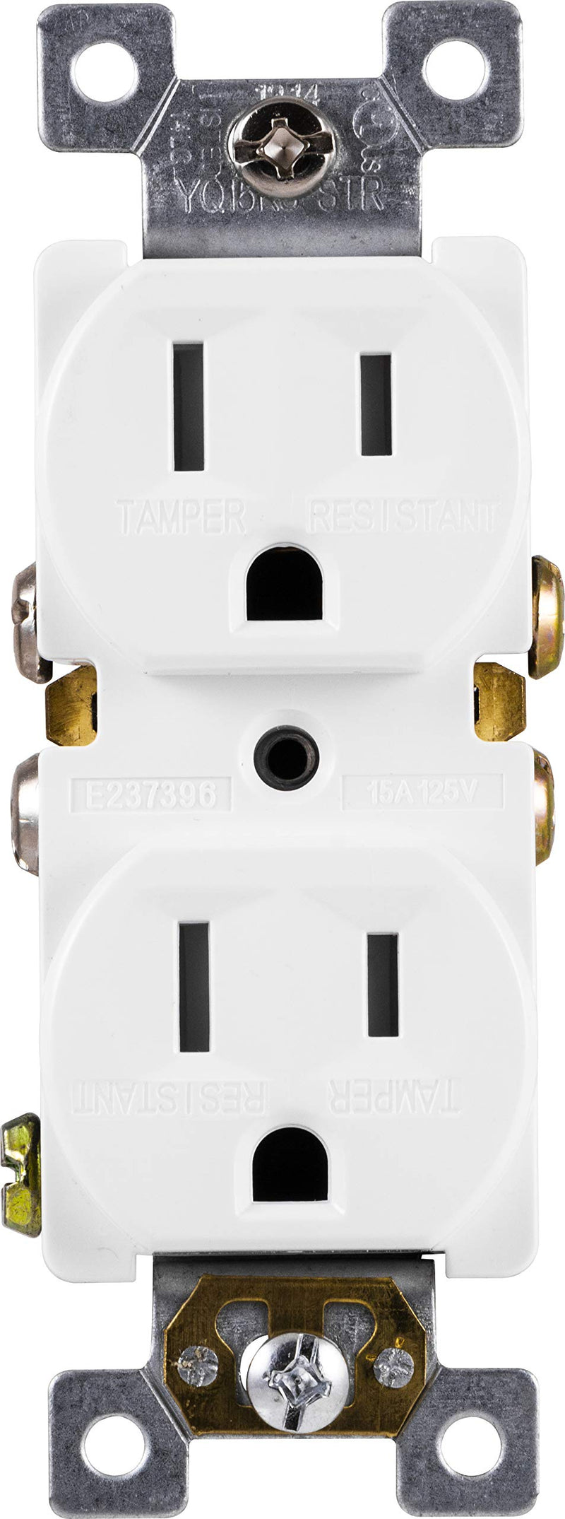 GE Grounding Duplex 5 Pack, in Wall Receptacle, Tamper Resistant, 3 Prong Socket, Easy Install, 15 Amp, UL Listed, White, 41869 electrical outlet - NewNest Australia