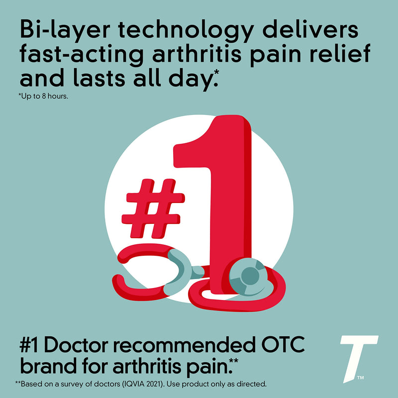 Tylenol 8 Hour Arthritis Pain Relief Extended Release Tablets, 650 mg Acetaminophen, Joint Pain Reliever & Fever Reducer Medicine, Oral Caplets for Arthritis & Joint Pain, 100 ct - NewNest Australia