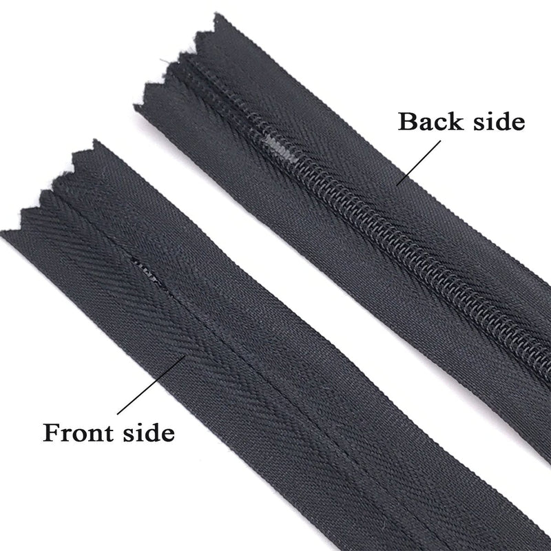 40PCS Nylon Invisible Zipper Tailor DIY Sewing Tools for Garment/Bags/Home Textile(9 inch,Black) 9 inch Black - NewNest Australia