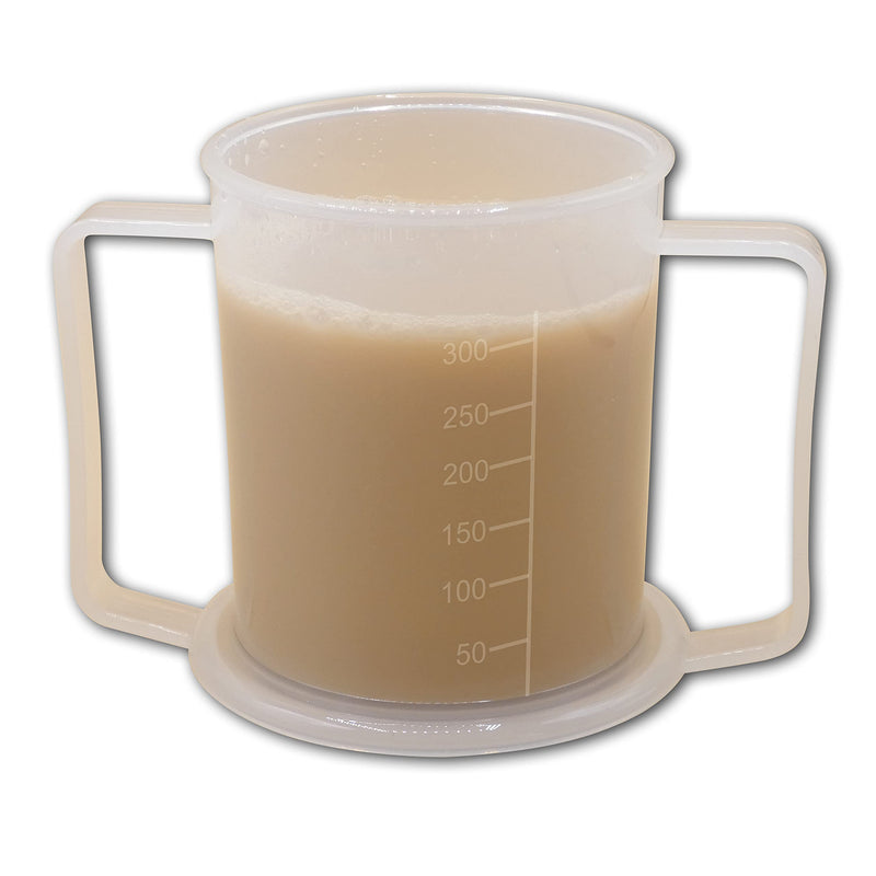 Life Healthcare Adult Drinking Cup for Elderly – 300ml Non Spill Cups for Elderly – Dishwasher Safe Non-BPA Plastic Two Handled Cup for Elderly – Plastic Beakers for Adults, Disability People - NewNest Australia