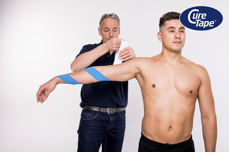 Curetape Kinesiology Tape (5 Cm X 31.5 M, Blue) | Waterproof And Latex-Free Kinesio Tape | Kinesio Tape With T√Úv Certificate | Sports Tape For Professionals | Physio Tape For Injuries And Complaints - NewNest Australia