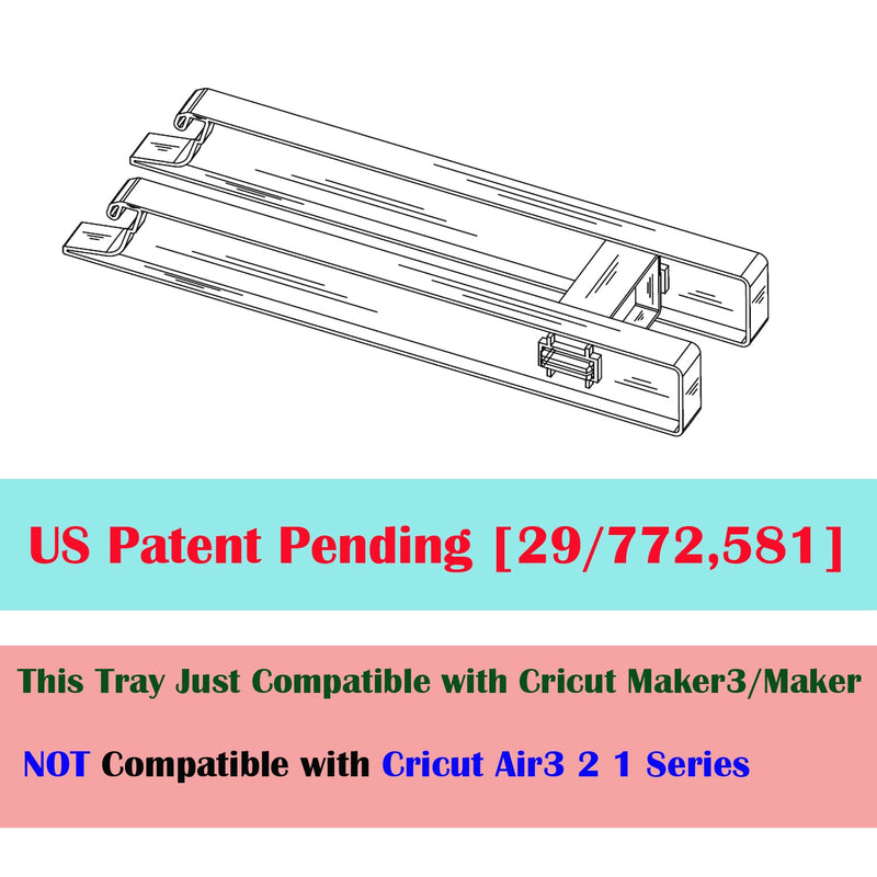 Extension Tray Compatible with Cricut Maker3 Maker,Extender Tray Compatible with Cricut Mat,Cutting Mat Extender Support for Maker3 Maker Series (Not Compatible with Air Series) (Pink) Pink - NewNest Australia