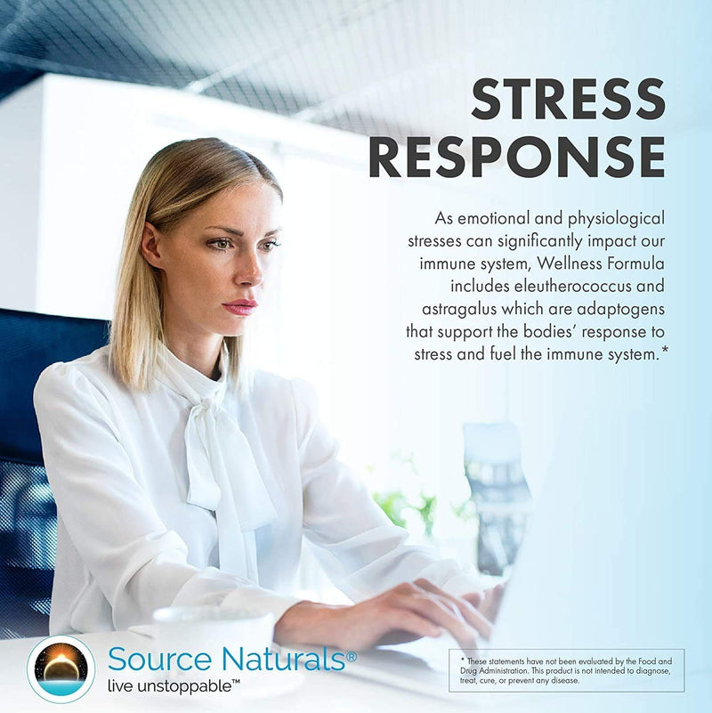 Source Naturals Wellness Formula Bio-Aligned Vitamins & Herbal Defense For Immune System Support - Dietary Supplement & Immunity Booster - 240 Capsules - NewNest Australia