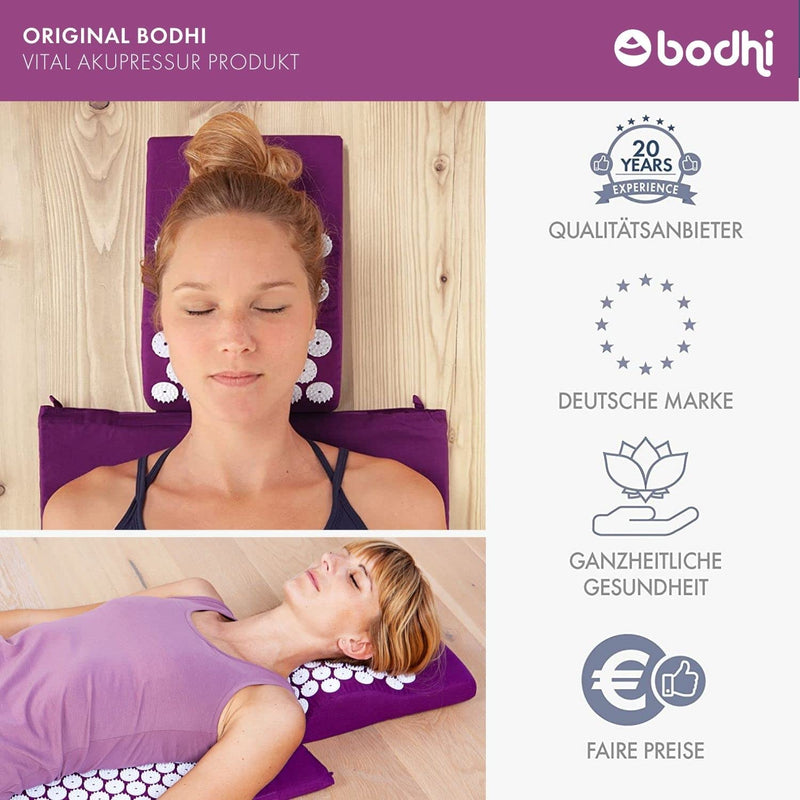 Acupressure Set Vital: Acupressure Mat (74 X 44 Cm) And Acupressure Pillow In A Great Value Set, Revitalizing Mat For The Back And Pillow For The Neck, Soothing Relaxation Mat And Pillow - NewNest Australia