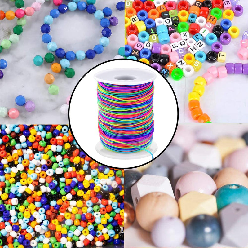 1mm Stretchy Bracelet String, Sturdy Rainbow Elastic String Elastic Cord for Jewelry Making, Necklaces, Beading and Crafts - NewNest Australia