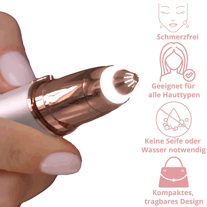Finishing Touch Flawless Brows Precision Eyebrow Razor, Electric Facial Hair Remover For Sensitive Skin, Painless Women'S Shaver For Face - Rechargeable, Blush - NewNest Australia