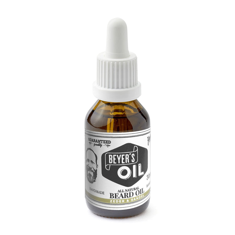 Beyer's Oil Beard Oil Cedar & Sandal 30ml - 100% natural beard care - Makes the beard soft and smooth 30 ml (pack of 1) - NewNest Australia