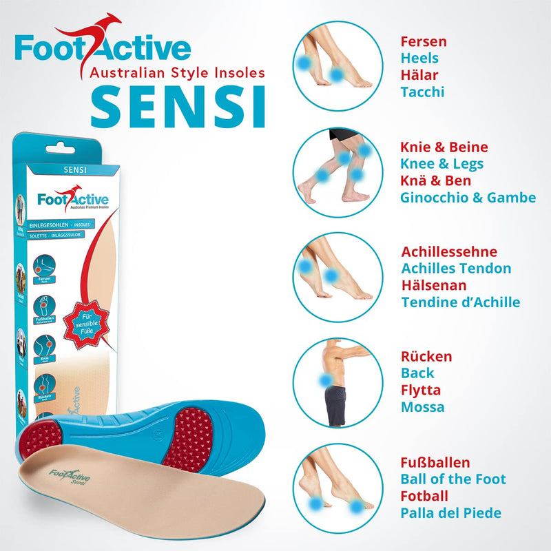 FootActive Sensi - for sensitive feet, diabetes, arthritis, heel spurs and foot problems - wonderful in winter! 44/45 EU X-Wide Beige - NewNest Australia