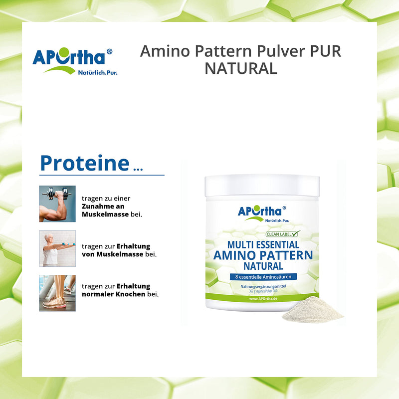Aportha Multi Essential Amino Pattern I 362 G Amino Acid Powder With 8 Essential Amino Acids According To Prof. Dr. Luc√†-Moretti For Optimized Protein Supply I Amino Acids Complex High Dose Eaa Vegan - NewNest Australia
