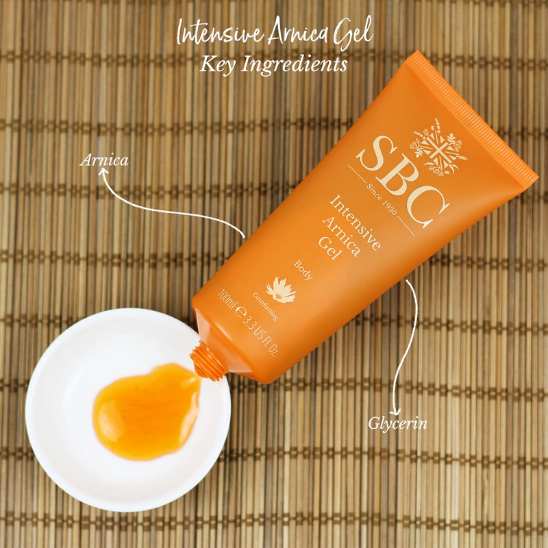 SBC Skincare Intensive Arnica Gel -100ml | Arnica Montana Gel | Deep Relief Gel for Muscle Tension | Warming Muscle Gel for Men and Women | Vegan Friendly Muscle Rub 100 ml (Pack of 1) - NewNest Australia