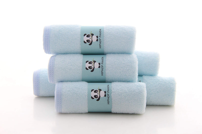 Bamboo Burp Cloths - Thickening 2 Layer Ultra Absorbent Burping Cloth for Baby Boys and Girls, Newborn Essentials Towel - Milk Spit Up Rags - Burpy for Unisex - （4 Pack） (Blue) Blue - NewNest Australia
