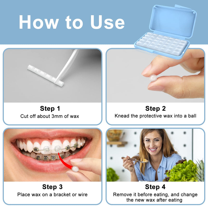 10 Boxes Dental Wax, BVN Orthodontic Wax, Dental Wax for Braces, Braces Wax, Wax for Braces, Teeth Wax, Orthodontic Wax for Braces, Relief Wax for Dental Brace Wearer and Patients for Oral Care 10 Boxes Dental Wax - NewNest Australia