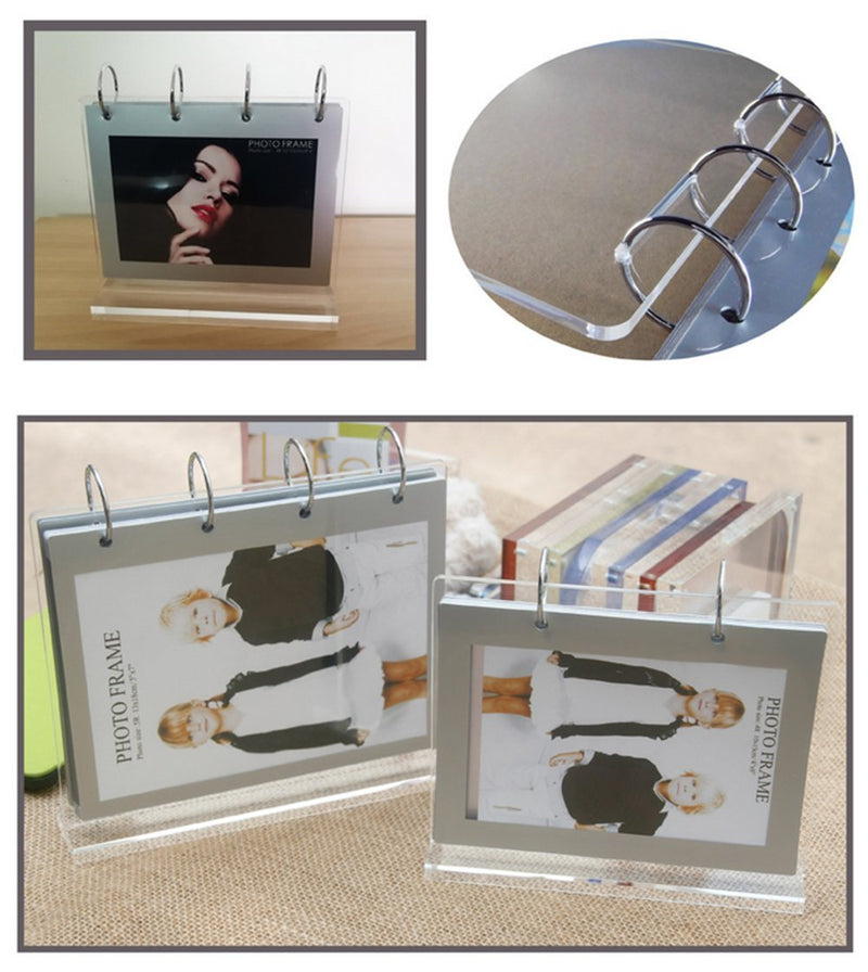 Poster Frame,Sign Stand,Horizontal Display Picture 5x7",Clear Acrylic Display Sign Holder,Type T Vertical Stand Menu Holders,PVC Folder 7 Shows 14 Photos Portrait Style Menu Ad Frame - NewNest Australia