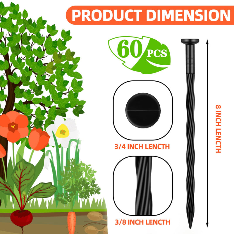 25 Count Plastic Landscape Edging Anchoring Stakes 8-Inch Garden Lawn Yard Landscaping Spikes for Paver Edging, Weed Barrier, Tent, Artificial Turf & More 25 - NewNest Australia