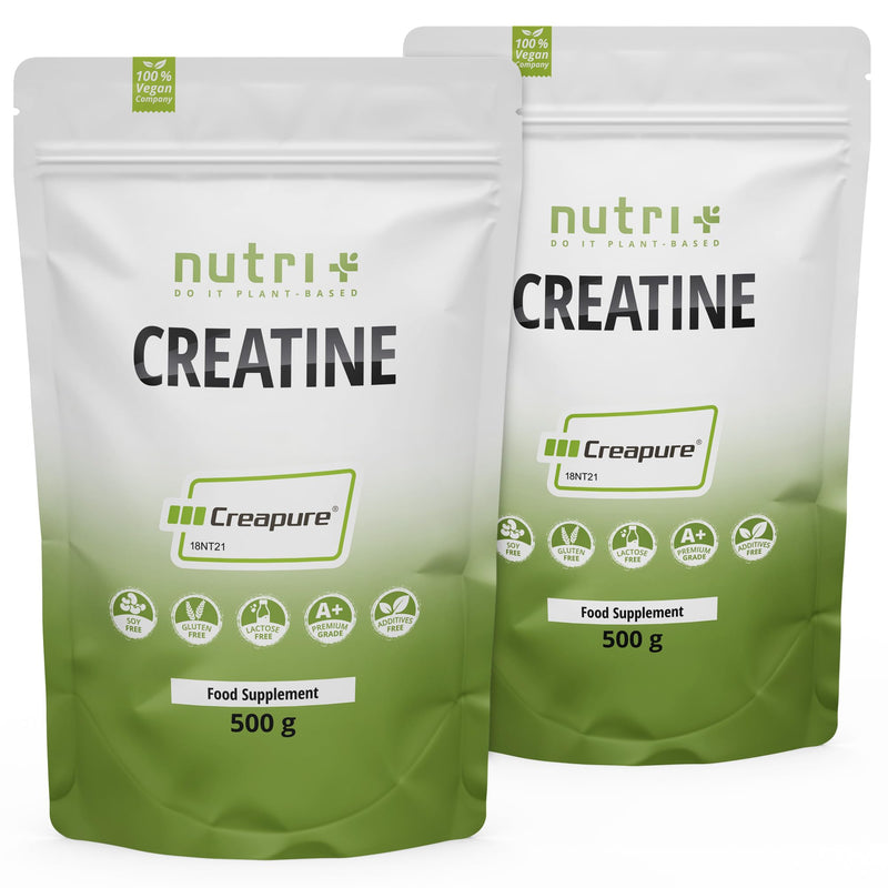 Creapure 500 G - Creatine Monohydrate Powder - 99.99% Pure - High Dose - Ultra Fine Creatine Neutral - Nutri + Creatine Powder Vegan - Premium Quality From Germany - NewNest Australia