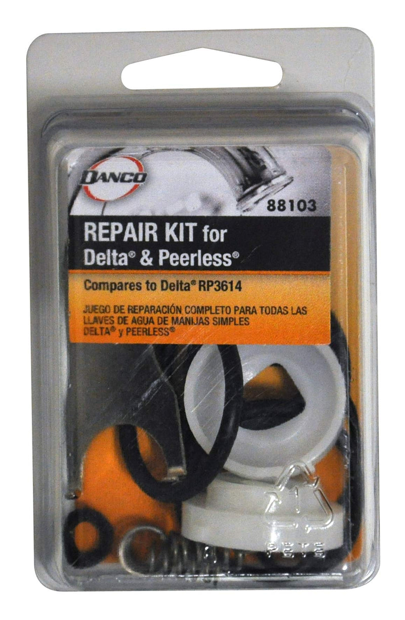 Danco 88103 Repair Kit for Delta/Peerless Single-Handle Faucets, Black, White, Stainless Steel - NewNest Australia