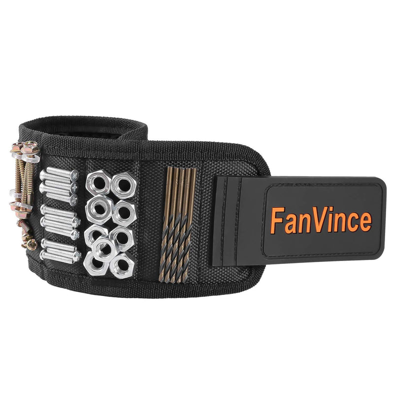 Magnetic Wristband,Strong Magnets Tools Holder for Screws,Nails,Drill Bits - Tool Gadget Gifts for Men Dad Father Black - NewNest Australia